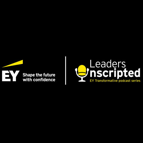 Leaders Unscripted presented by EY logo